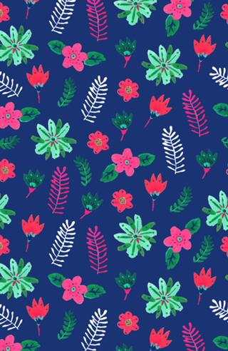 Pop flowers blue