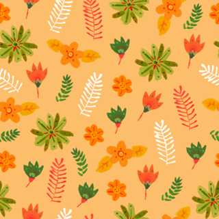 Pop Flowers Orange