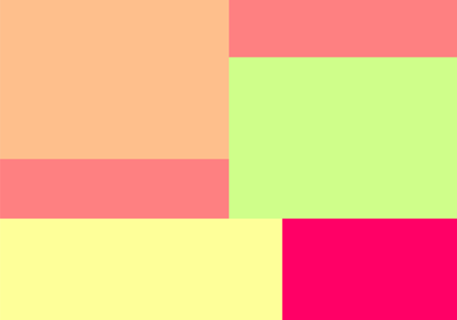 Colorful Squares Laranja e Verde
