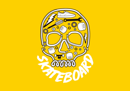 Skull Skateboard