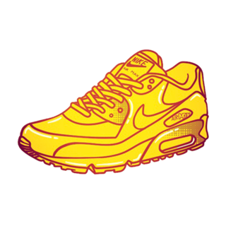 Golden Air Max 90