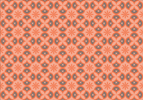 Flores de Outono I - Paleta Laranja