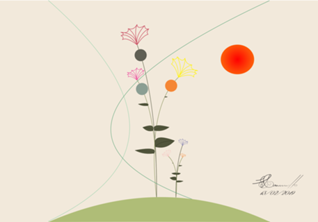 Almofada Grande Flores do Sol