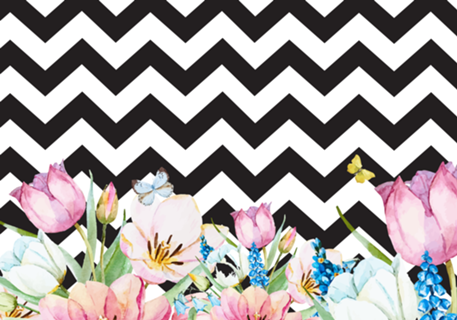 Chevron Floral