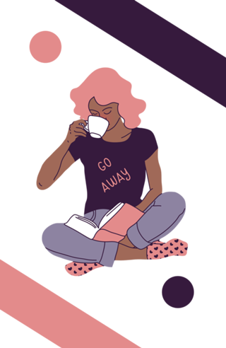 Livros e cafe