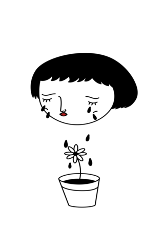 Garota chorando