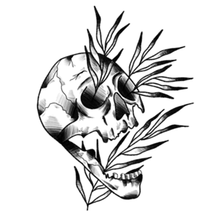 Leaf skull