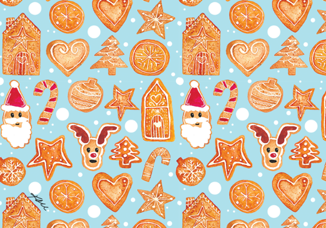 Estampa Cookies de Natal