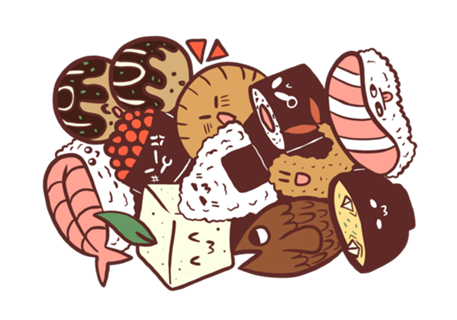 Cute Sushi (Colorido)