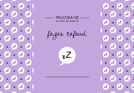 Procura-se um amor que goste de FAZER CAFUNÉ