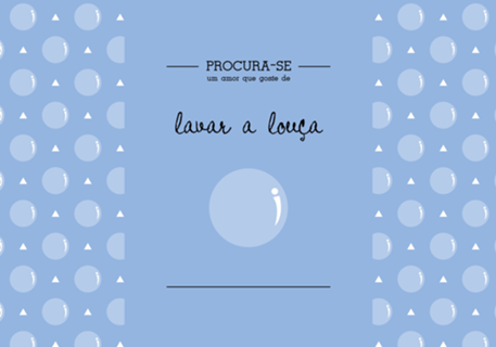 Procura-se um amor que goste de lavar a louça