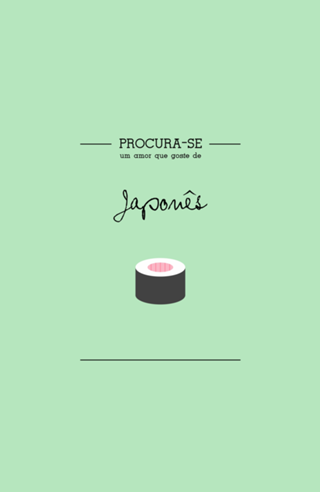 Procura-se um amor que goste de Japonês
