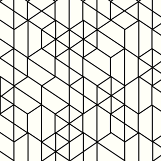 Losangos lines in black