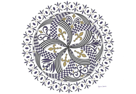 Mandala Flor de Lis