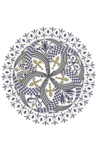 Mandala Flor de Lis