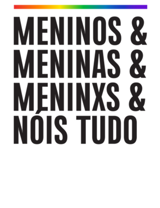 Sob o Arco-íris - Meninxs - preto