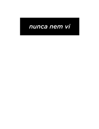 Nunca nem vi