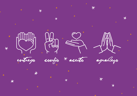 Entrego, confio, aceito, agradeço