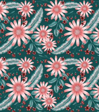 Floral rosê negativo