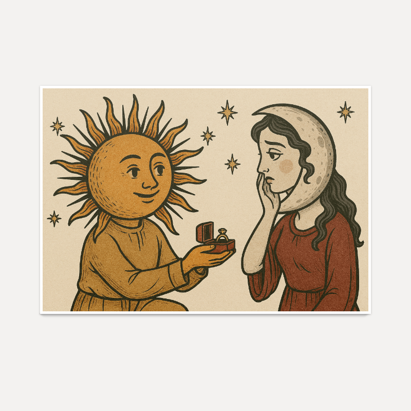 Poster O Sol Pediu a Lua Em Casamento de lucasantana360 - Colab55