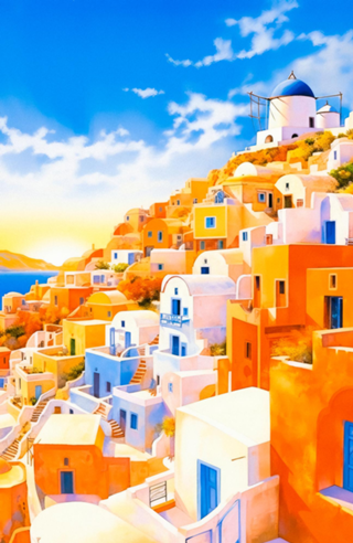 Bem-vindo a Santorini