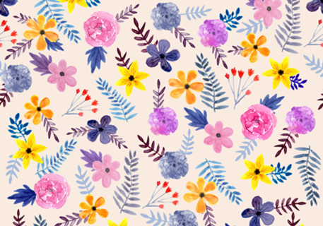Coleção botânica - Flores primavera