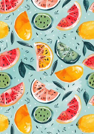 Frutas Coloridas de Verão