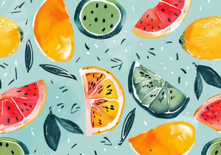 Frutas Coloridas de Verão