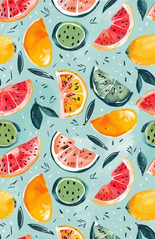 Frutas Coloridas de Verão