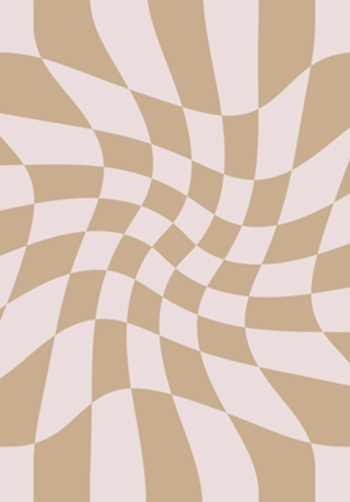 Wavy Check - Beige