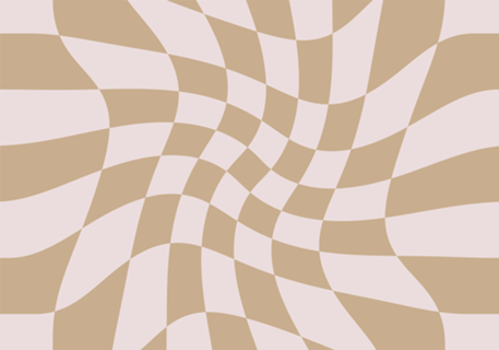 Wavy Check - Beige