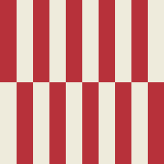 Duo II - Red and Cream