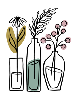 Tres vasos