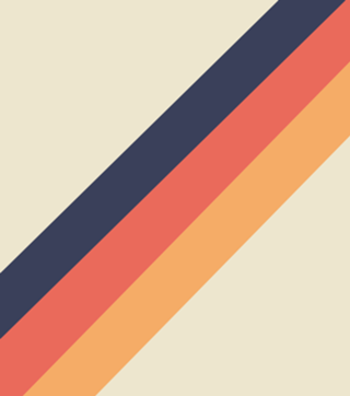 70s Vintage Style Retro Stripes