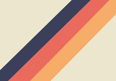 70s Vintage Style Retro Stripes