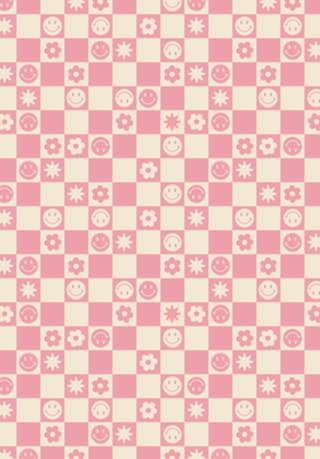 Smile quadriculado rosa