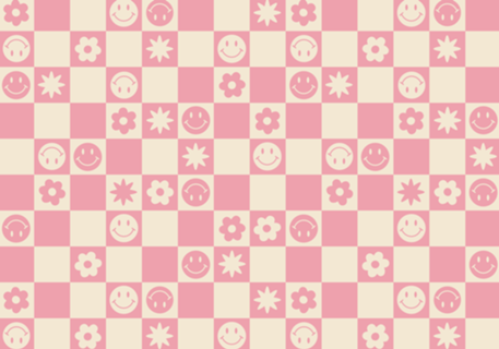 Smile quadriculado rosa