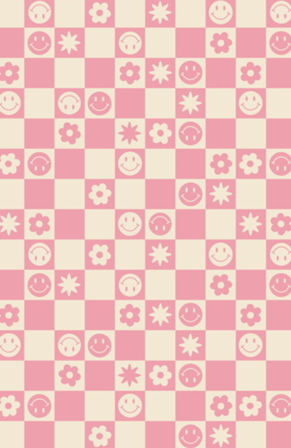 Smile quadriculado rosa