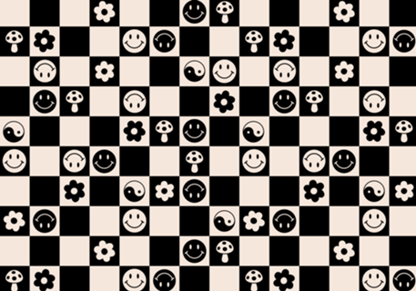 Smile quadriculado preto