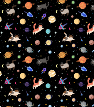 Space Cats (black)