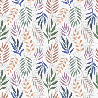 Watercolor Leaves Pattern