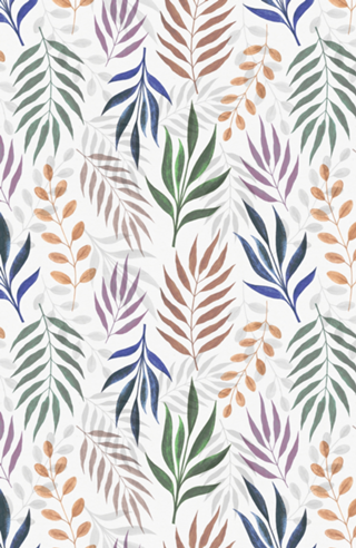 Watercolor Leaves Pattern