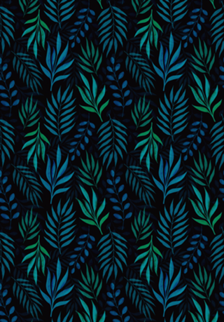 Watercolor Leaves Pattern III