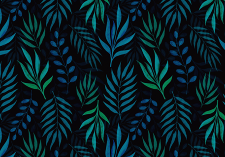 Watercolor Leaves Pattern III