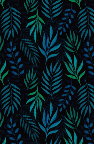 Watercolor Leaves Pattern III