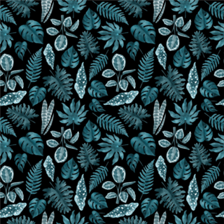 Folhagem Tropical Azul esverdeada