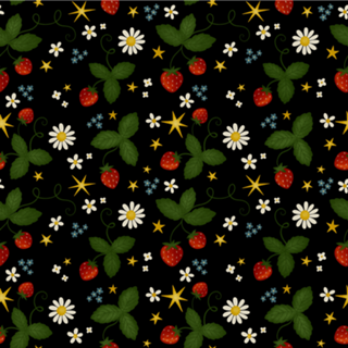 Floral Morangos silvestres