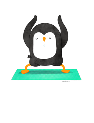 Pinguim Instrutor de Yoga