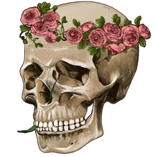 CAVEIRA EM FLOR