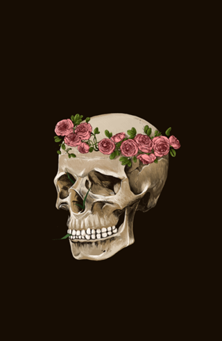 CAVEIRA EM FLOR